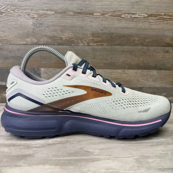 Brooks Ghost 15 Women's Size 8.5 B Blue Pink Running Shoes Sneakers 1203801B492 - Picture 4 of 11